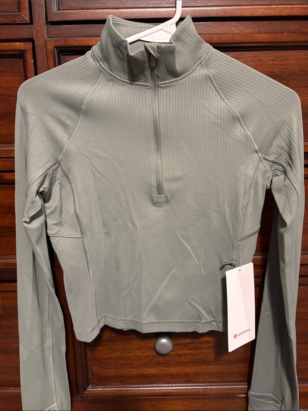 Lululemon It’s Rulu Ribbed Cropped Half Zip